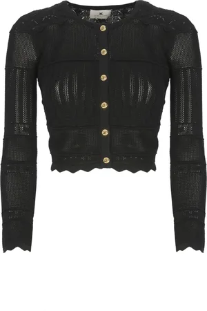 Elisabetta Franchi Dame, Strikkevarer, Svart, L