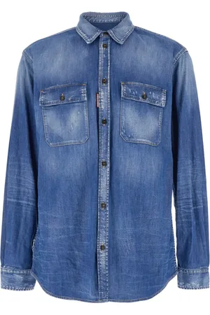 Dsquared2 Herre, Skjorter, Blå, M