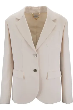 Elisabetta Franchi Dame, Jakker, Hvit, L
