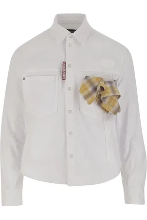 Dsquared2 Herre, Skjorter, Hvit, L