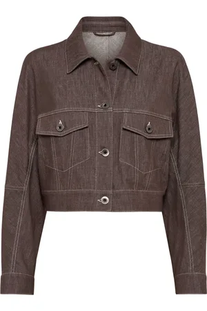 Brunello Cucinelli Dame, Jakker, Brun, M