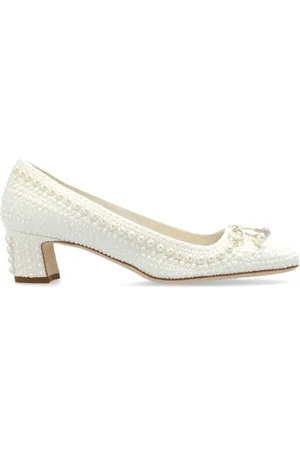 Jimmy Choo Dame, Sko, Hvit, 38 1/2 EU