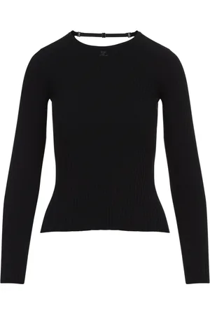 Courrèges Dame, Strikkevarer, Svart, XS