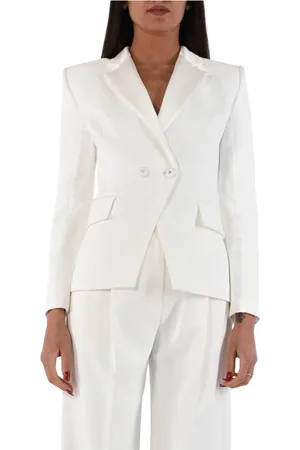 Elisabetta Franchi Dame, Jakker, Hvit, S