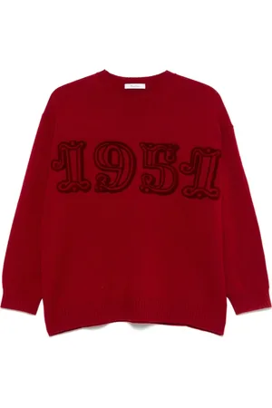 Max Mara Dame, Strikkevarer, Rød, M