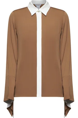 Max Mara Dame, Bluser & Skjorter, Brun, S