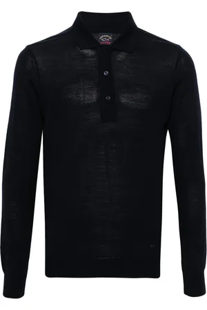 Paul & Shark Herre, Strikkevarer, Blå, 2XL