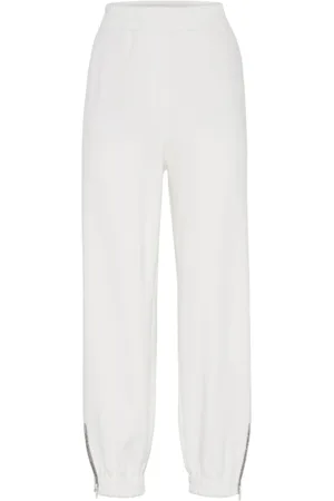 Brunello Cucinelli Dame, Bukser, Hvit, M