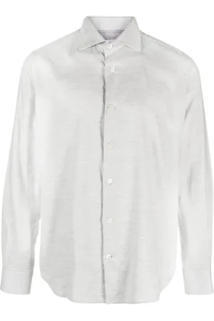 ELEVENTY Herre, Skjorter, Grå, 5XL