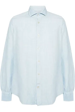 ELEVENTY Herre, Skjorter, Blå, 4XL