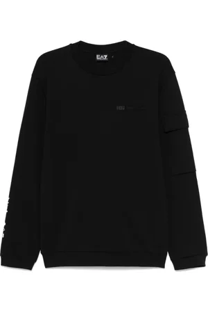 EA7 Herre, Gensere & Hettegensere, Svart, XL