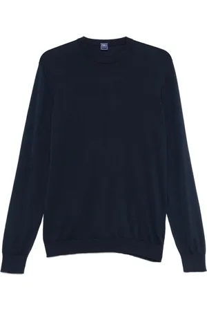 FEDELI Herre, Strikkevarer, Blå, 3XL