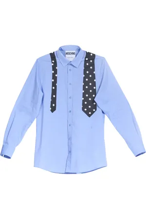 Moschino Herre, Skjorter, Blå, 2XL