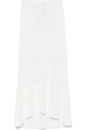 Twin-Set Dame, Skjørt, Hvit, M