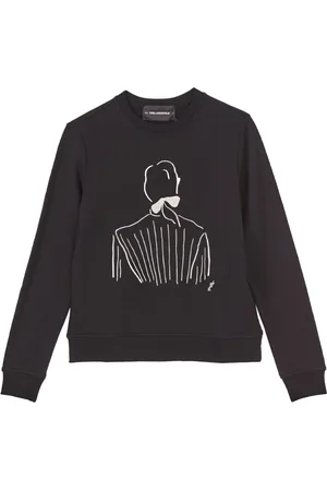 Karl Lagerfeld Dame, Gensere & Hettegensere, Svart, L