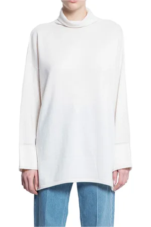 Max Mara Dame, Strikkevarer, Hvit, M