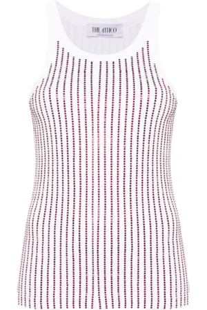 The Attico Dame, Topper, Hvit, XS