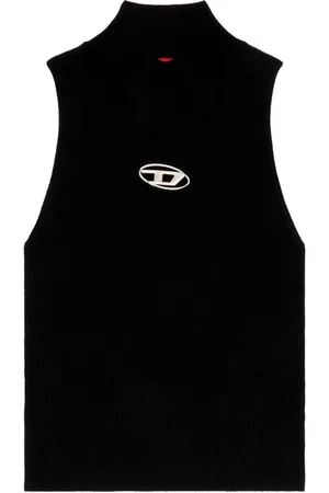 Diesel Dame, Strikkevarer, Svart, XS