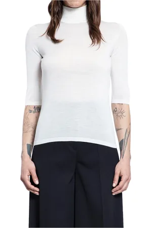 Max Mara Dame, Strikkevarer, Hvit, M