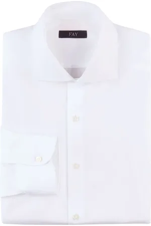 FAY Herre, Skjorter, Hvit, XL