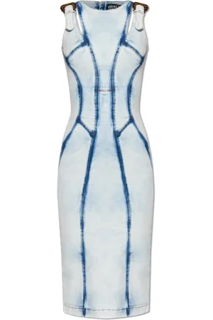 VERSACE Dame, Kjoler, Blå, 2XS