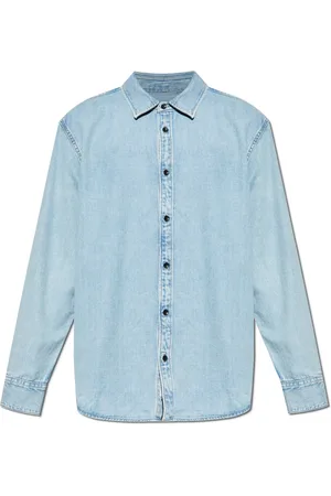 RAG&BONE Herre, Skjorter, Blå, S