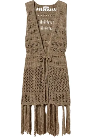 Twin-Set Dame, Jakker, Brun, ONE SIZE