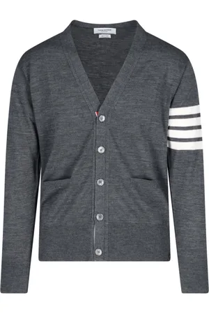 Thom Browne Herre, Strikkevarer, Grå, M