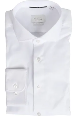 ETERNA Herre, Skjorter, Hvit, 3XL