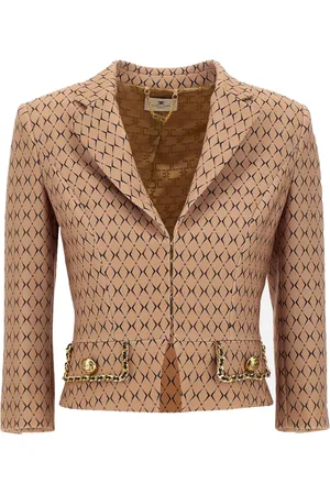 Elisabetta Franchi Dame, Jakker, Brun, M