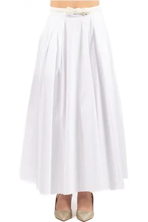 Elisabetta Franchi Dame, Skjørt, Hvit, L