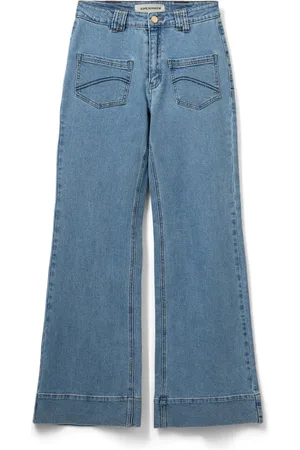 Sofie Schnoor Dame, Jeans, Blå, XL
