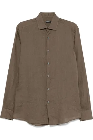 Ermenegildo Zegna Herre, Skjorter, Brun, M