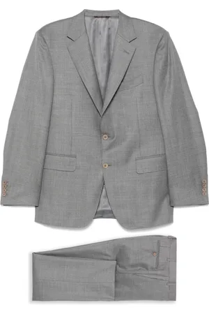 CANALI Herre, Dress, Grå, 2XL