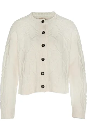 Barbour Dame, Strikkevarer, Hvit, S
