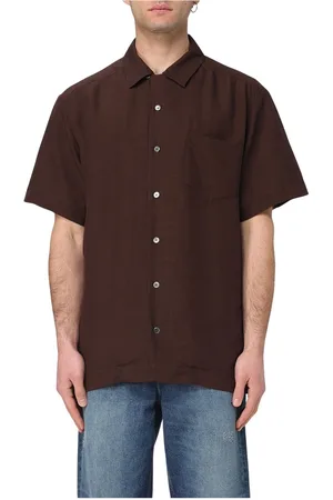 A.P.C. Herre, Skjorter, Brun, XL