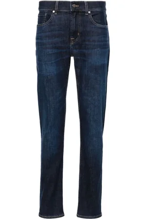 7 for all Mankind Herre, Jeans, Blå, W38