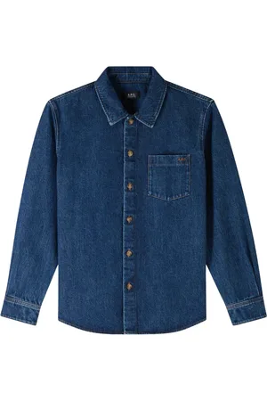 A.P.C. Herre, Skjorter, Blå, M