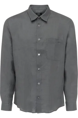 A.P.C. Herre, Skjorter, Grå, L