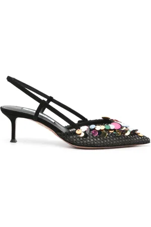 Aquazzura Dame, Sko, Svart, 37 1/2 EU