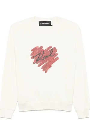 Karl Lagerfeld Herre, Gensere & Hettegensere, Hvit, S