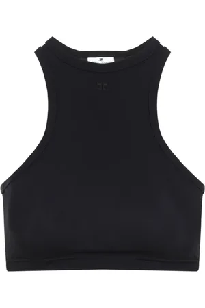 Courrèges Dame, Topper, Svart, XS