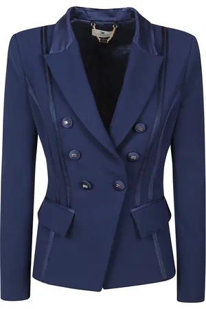 Elisabetta Franchi Dame, Jakker, Blå, XS