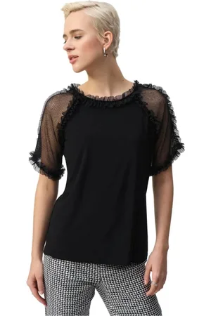 Joseph Ribkoff Dame, Bluser & Skjorter, Svart, 2XL