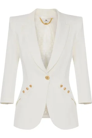 Elisabetta Franchi Dame, Jakker, Hvit, L