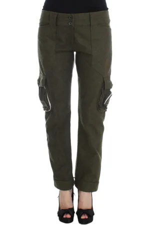 ERMANNO SCERVINO Dame, Bukser, Grønn, S