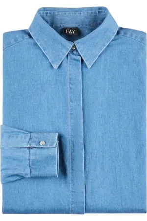 FAY Dame, Bluser & Skjorter, Blå, XS