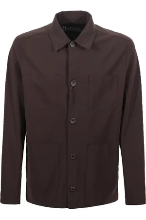 HERNO Herre, Skjorter, Brun, 2XL