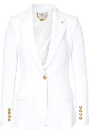 Elisabetta Franchi Dame, Jakker, Hvit, S