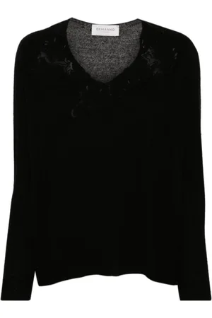 ERMANNO SCERVINO Dame, Strikkevarer, Svart, S